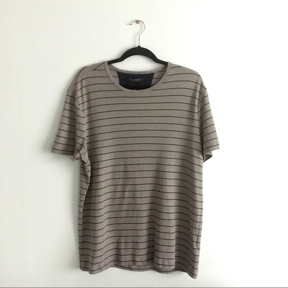 Banana Republic Luxury Touch Crew Neck Striped Tee